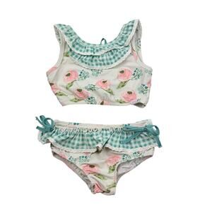 SweetHoney Floral Bikini Swimsuit, Size 6